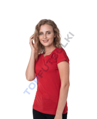 Красная женская футболка оптом - Красная женская футболка оптом