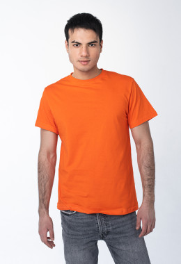 Оранжевая мужская футболка с лайкрой Оранжевая мужская футболка с лайкрой