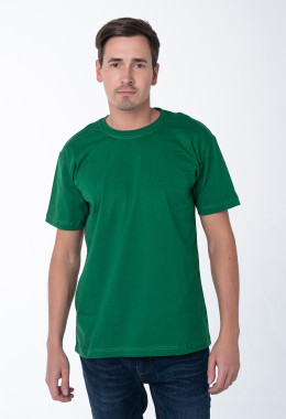 Светло-зелёная мужская футболка с лайкрой Светло-зелёная мужская футболка с лайкрой