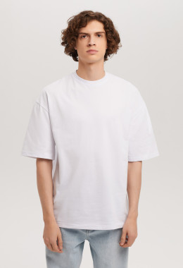 Белая футболка мужская Oversize Белая футболка мужская Oversize
