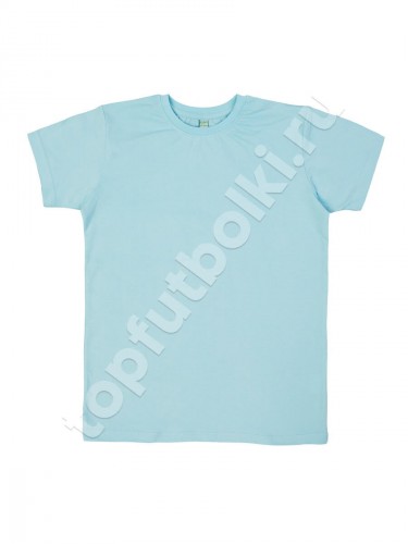 Светло-голубая детская футболка оптом - Светло-голубая детская футболка оптом