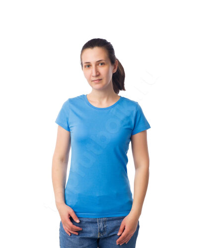 Лазурная женская футболка оптом - Лазурная женская футболка оптом