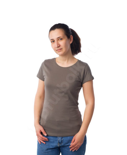 Серая женская футболка оптом - Серая женская футболка оптом